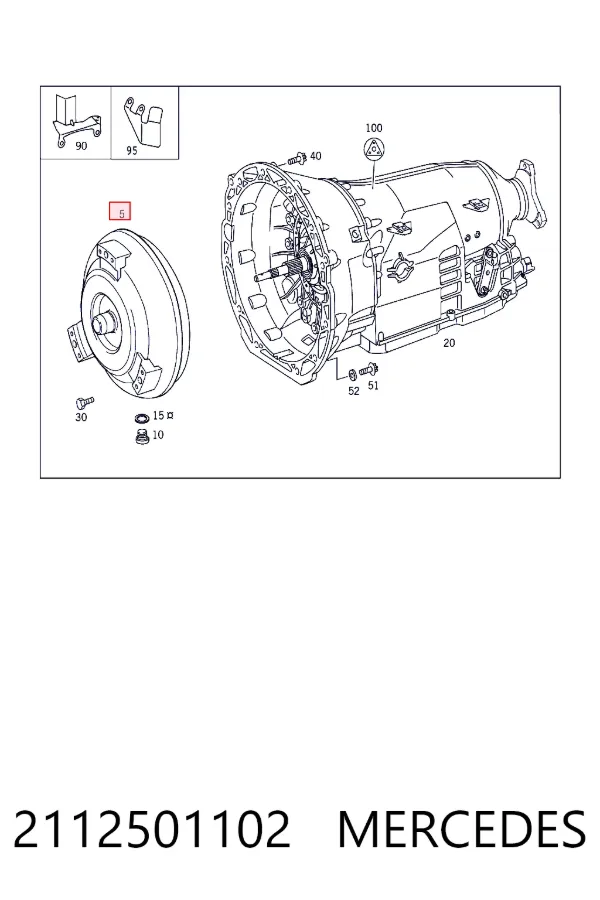 Convertidor de par 2112501102 Mercedes