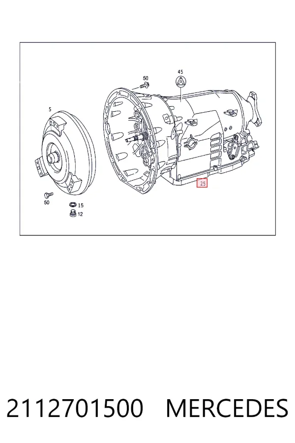 Caja de cambios automática 2112701500 Mercedes