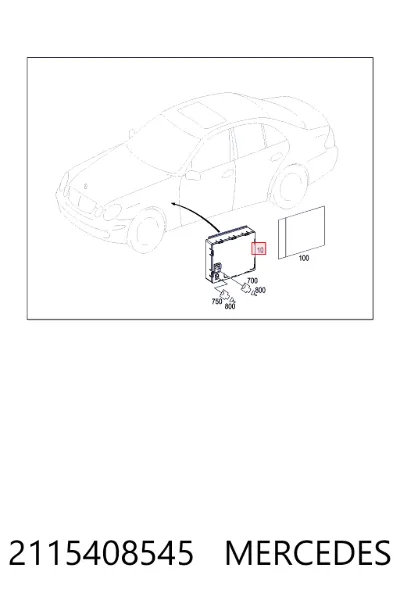 Módulo de iluminación MERCEDES 2115408545