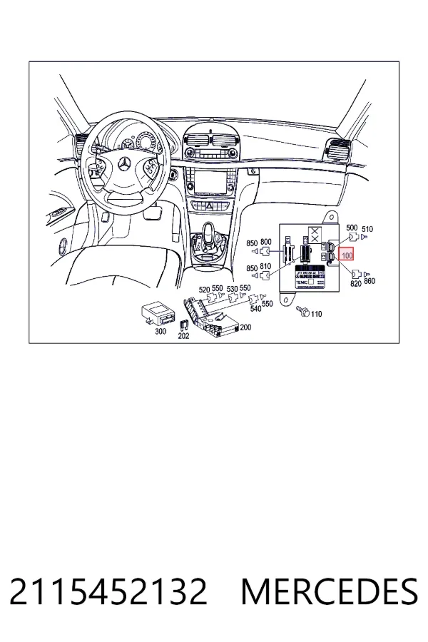 Módulo de adquisición de señales SAM 2115452132 Mercedes