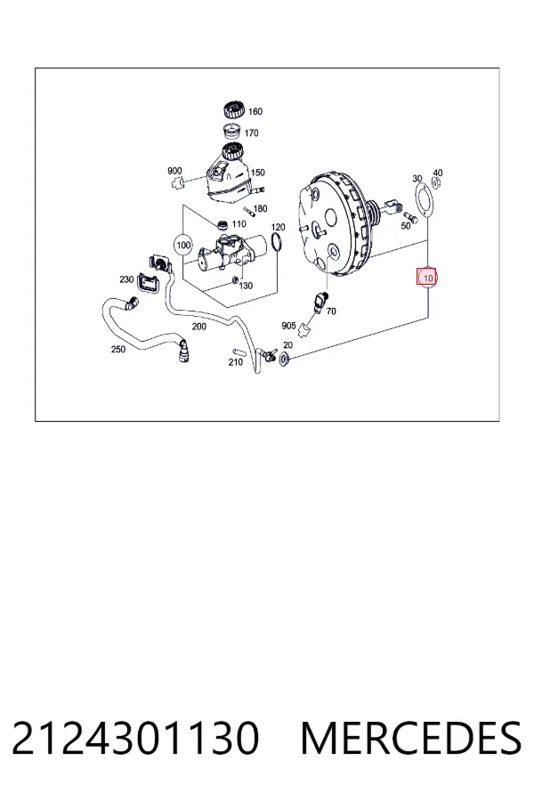 Servofreno 2124301130 Mercedes