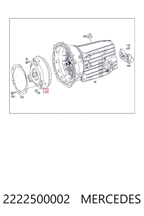 Convertidor de par 2222500002 Mercedes