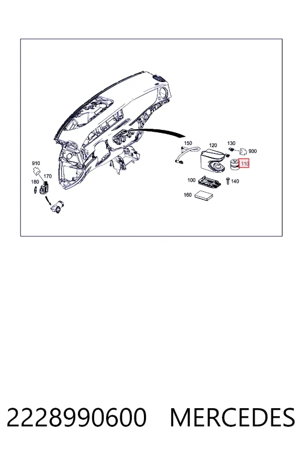 Aromatizante para tablero 2228990600 Mercedes