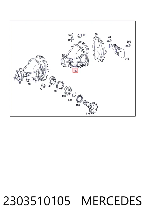 Grupo trasero 2303510105 Mercedes