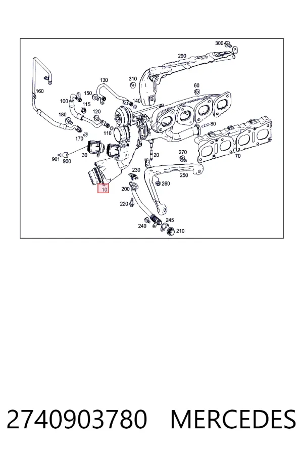 Turbocompresor 2740903780 Mercedes