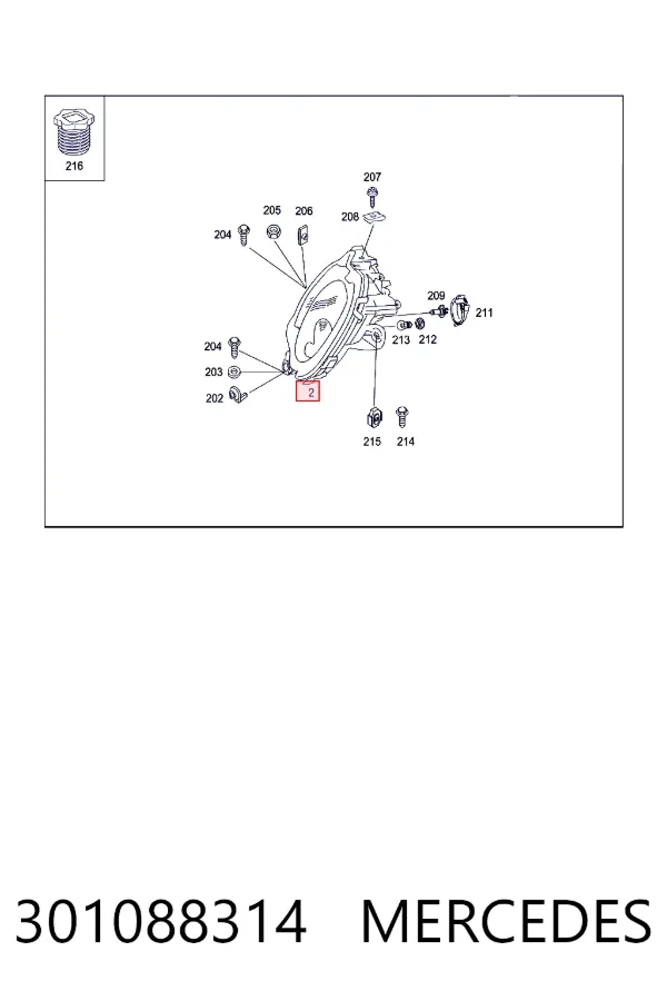 Faro derecho 301088314 Mercedes