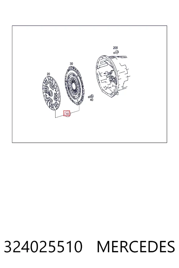 Embrague 324025510 Mercedes