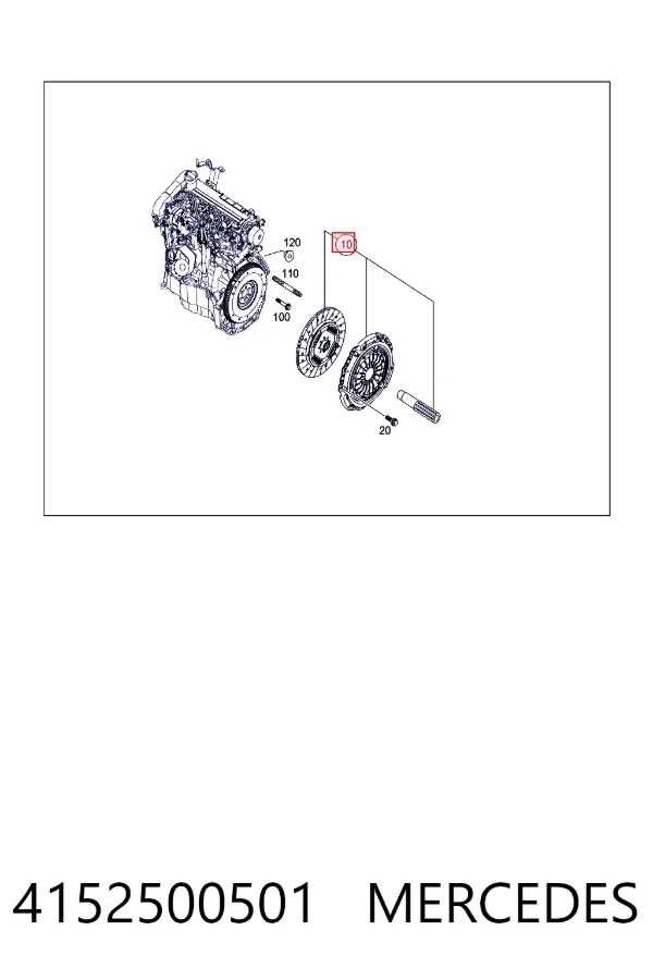 Embrague 4152500501 Mercedes