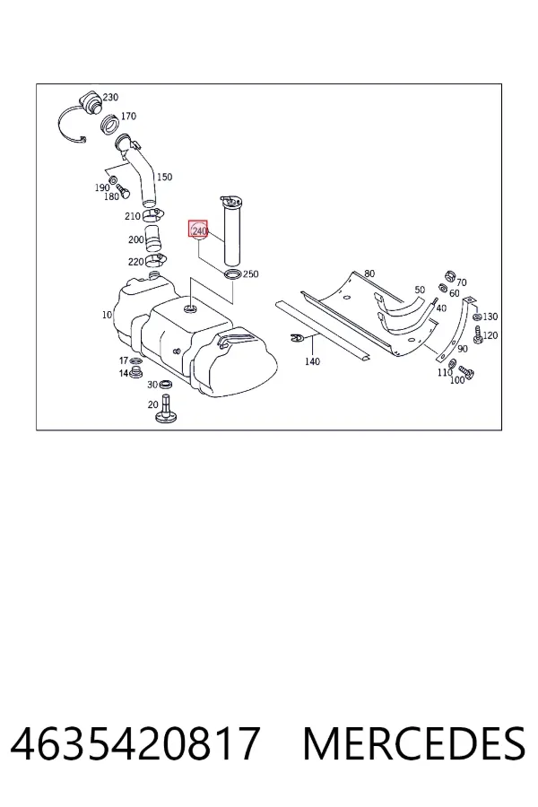 Aforador 4635420817 Mercedes