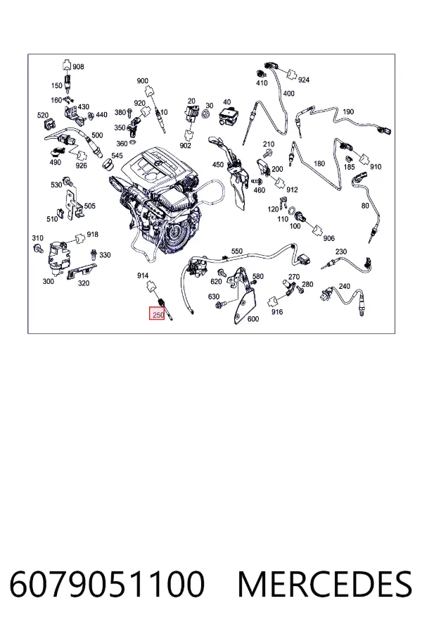 Sensor de nivel de aceite 6079051100 Mercedes