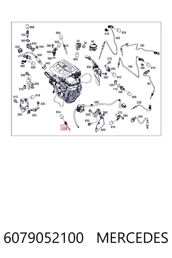 Sensor de nivel de aceite 6079052100 Mercedes