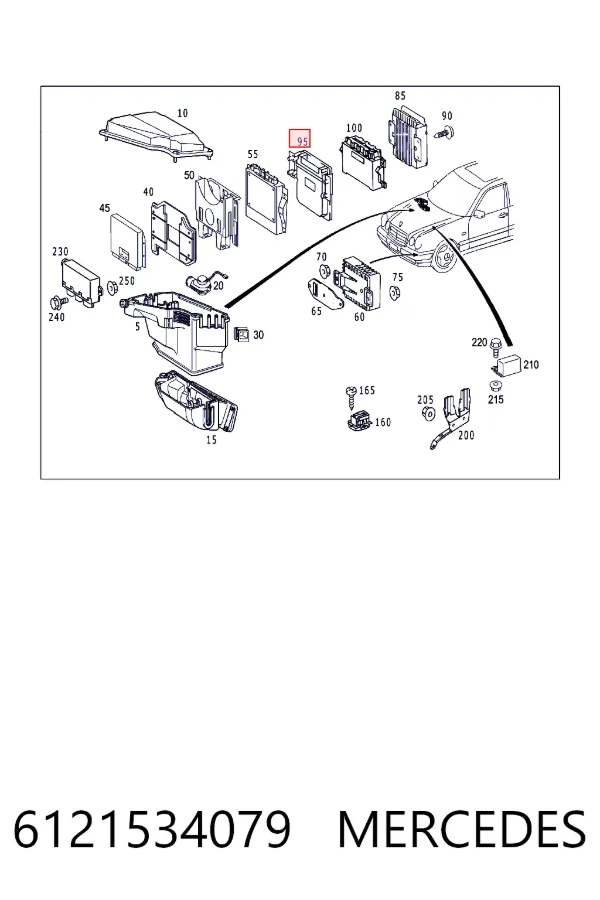 ECU 6121534079 Mercedes