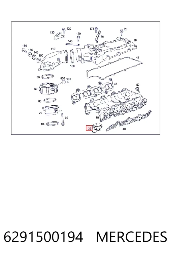 Válvula IAC Mercedes ML/GLE W164