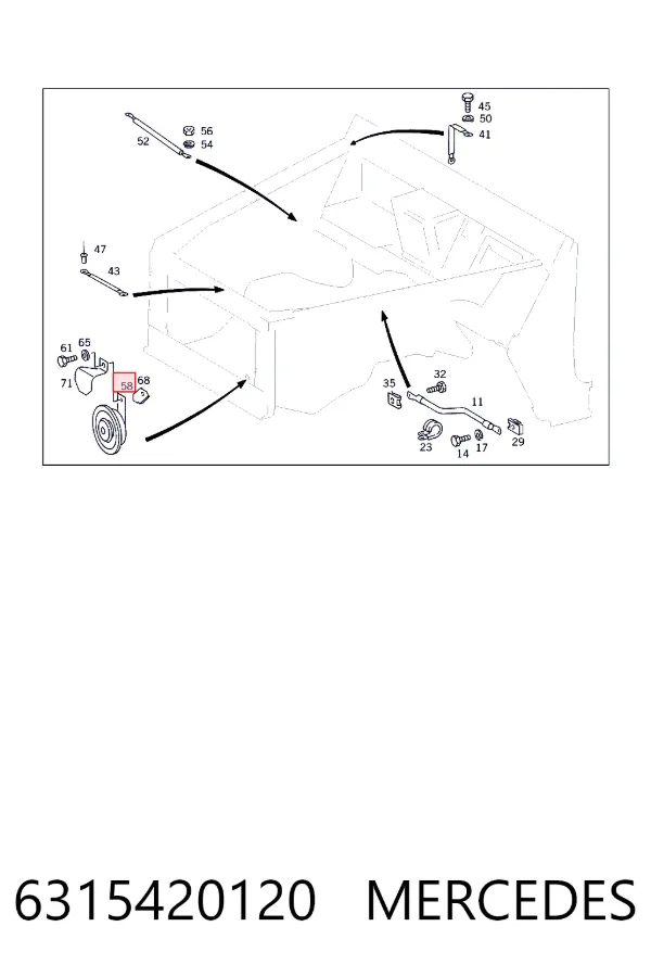 Claxon A9065420020 VAG