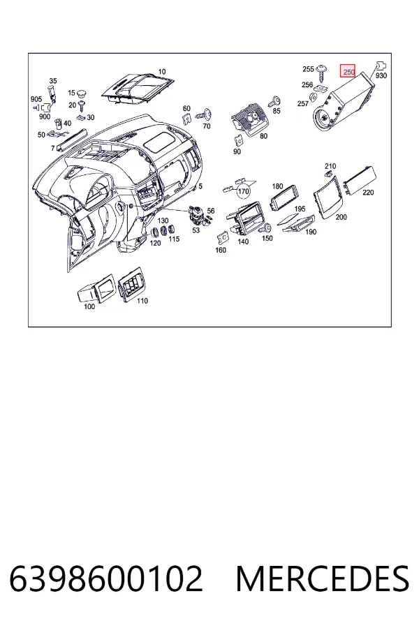 Airbag lateral 6398600102 Mercedes