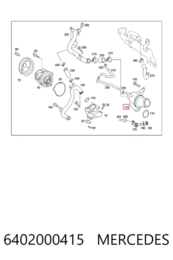 Termostato 6402000415 Mercedes