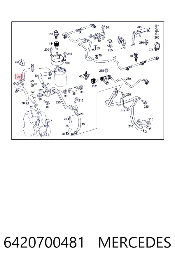 Inyector 6420700481 Mercedes