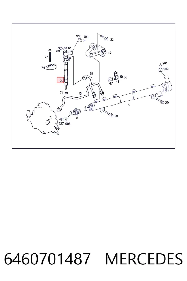 Inyector 6460701487 Mercedes