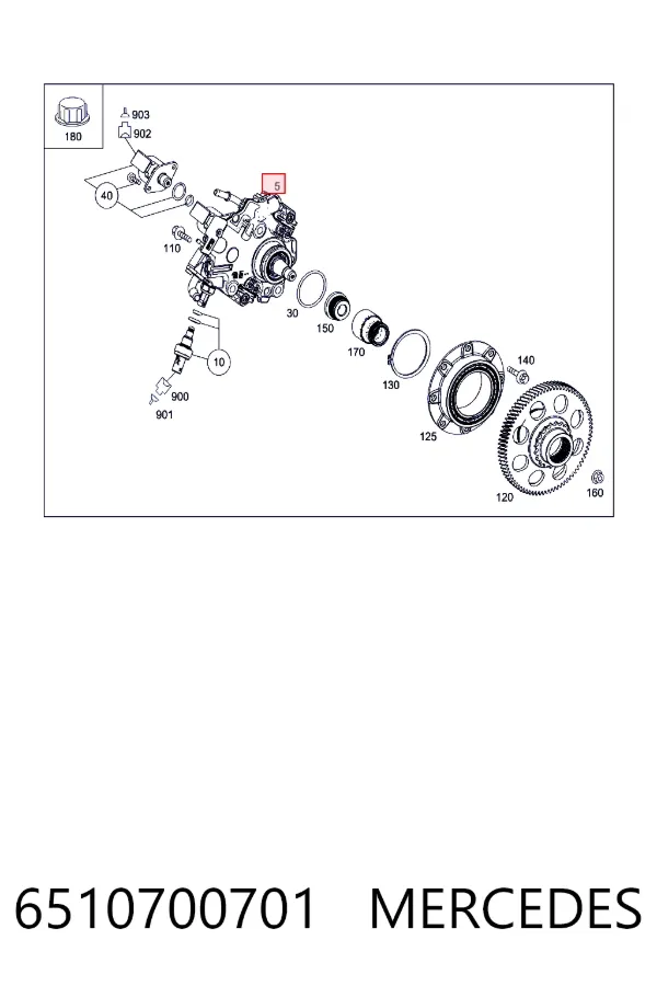 Bomba inyectora 6510700701 Mercedes