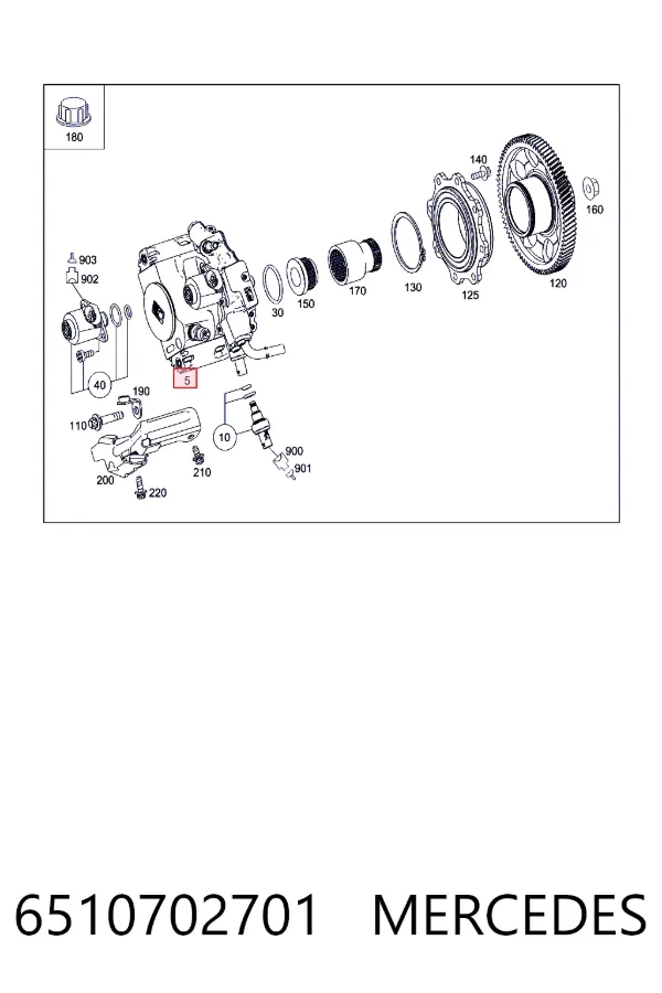 Bomba inyectora 6510702701 Mercedes