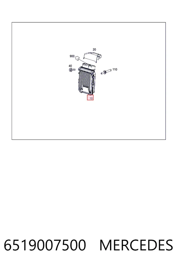 ECU 6519007500 Mercedes