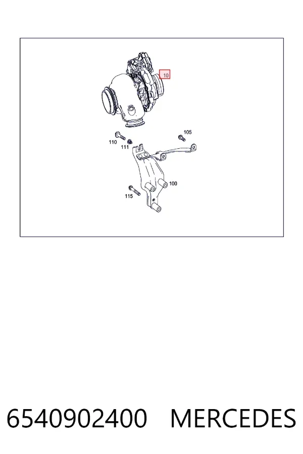 Turbocompresor 6540902400 Mercedes