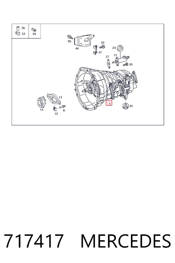 Caja de cambios 717417 Mercedes