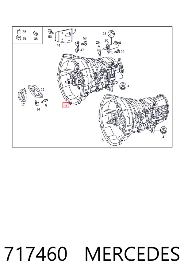 Caja de cambios 717460 Mercedes