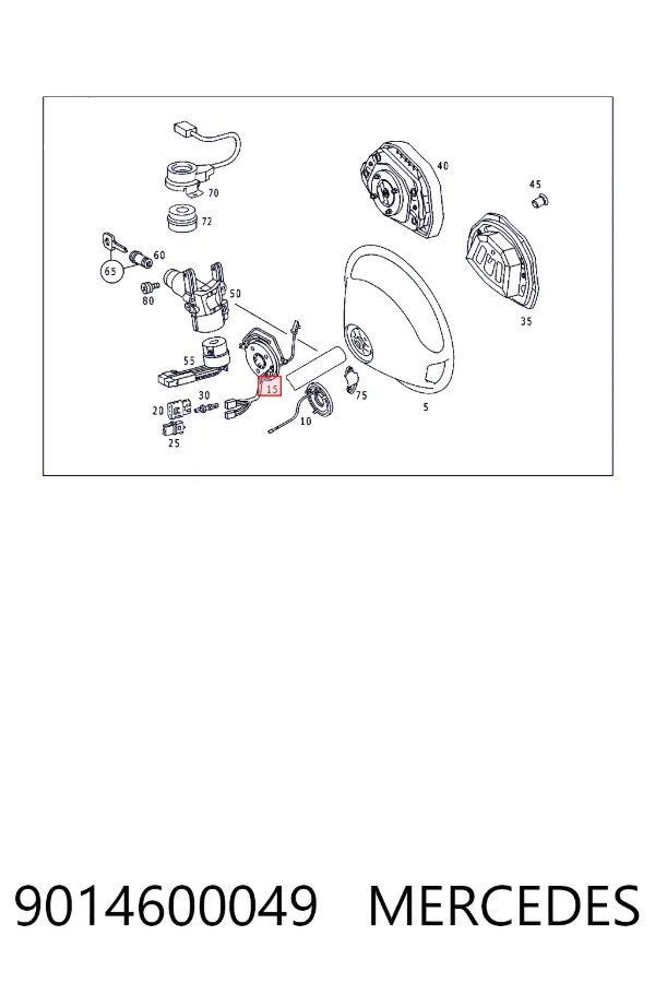 Anillo AIRBAG 9014600049 Mercedes
