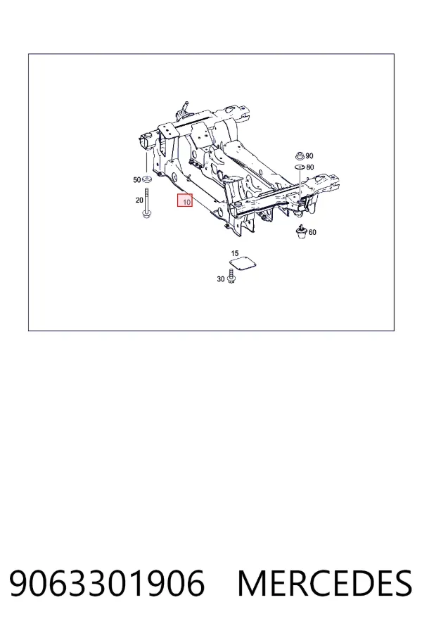 Puente delantero Mercedes Sprinter II 3,5-t
