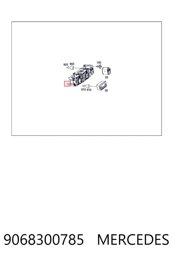 Unidad de control aire acondicionado 9068300785 Mercedes