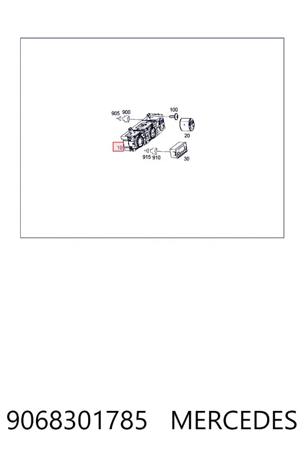 Unidad de control aire acondicionado 9068301785 Mercedes