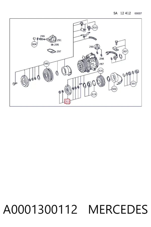  A0001300112 Mercedes