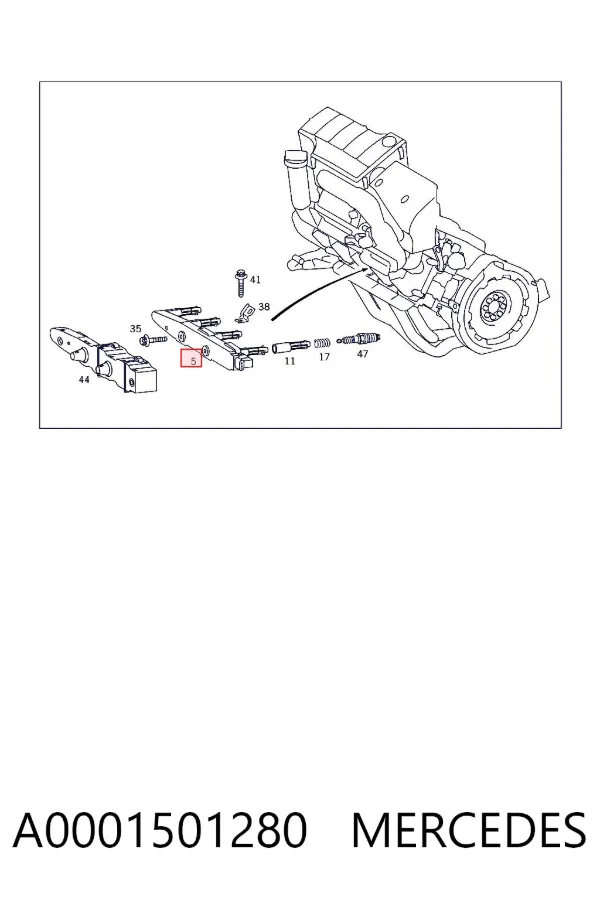 Bobina A0001501280 Mercedes