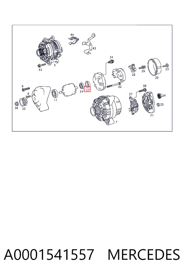 Alternador A0001541557 Mercedes