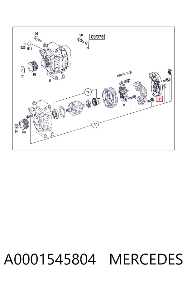  A0001545804 Mercedes