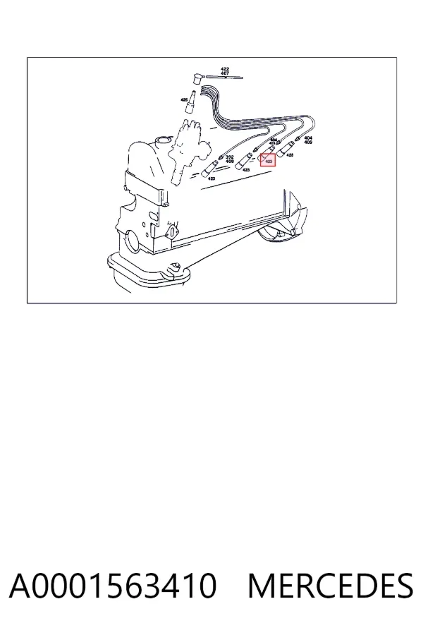 Correa de alternador A0001563410 Mercedes