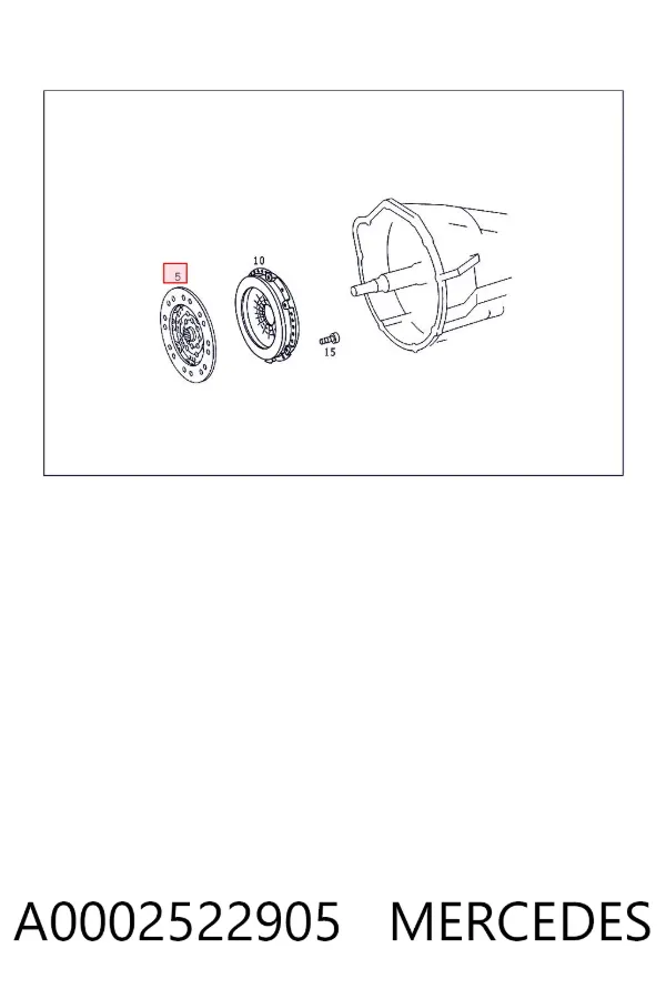 Disco de embrague A0002522905 Mercedes