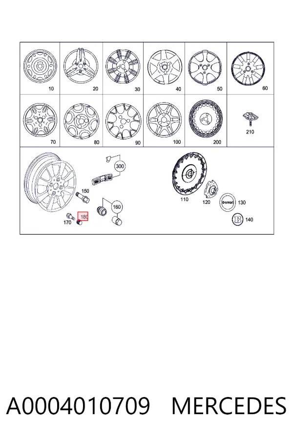  A0004010709 Mercedes