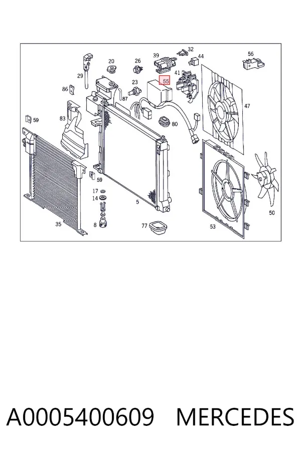  A0005400609 Mercedes