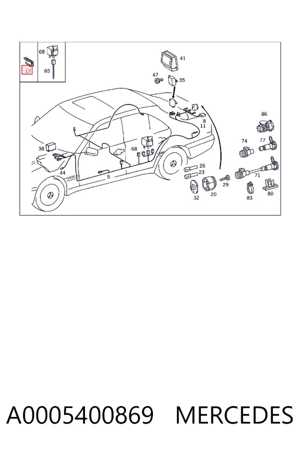  A0005400869 Mercedes