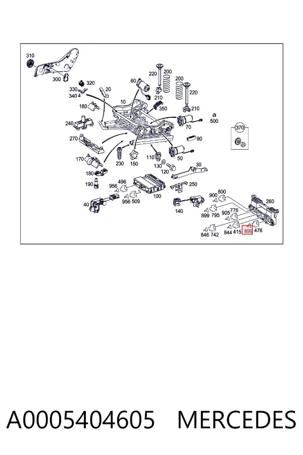 Terminal del cable A0005404605 Mercedes