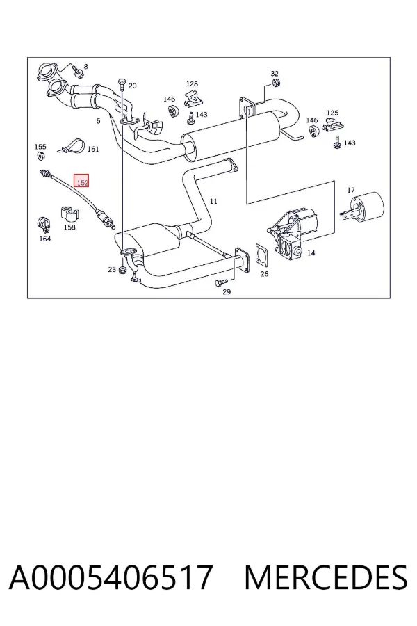Sonda lambda A0005406517 Mercedes