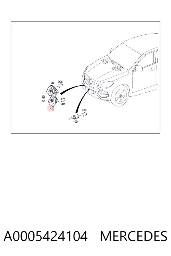 Claxon A0005424104 Mercedes