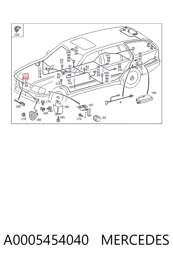  A0005454040 Mercedes