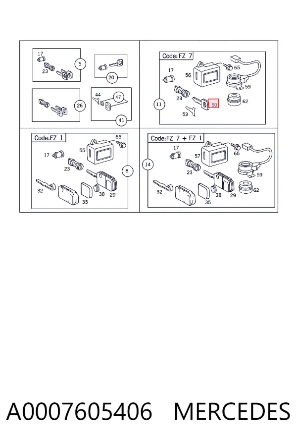  A0007605406 Mercedes