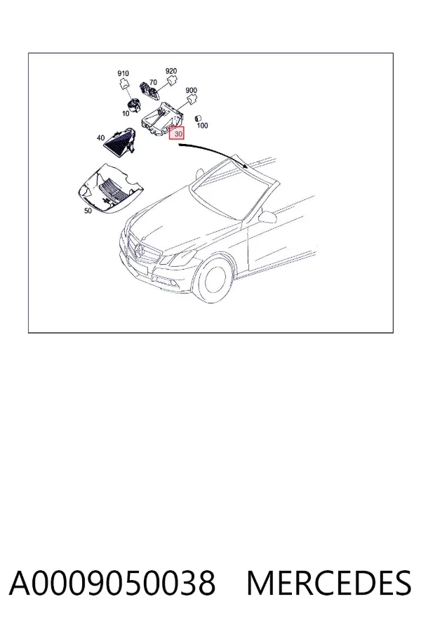 Módulo de control de cámara A0009050038 Mercedes