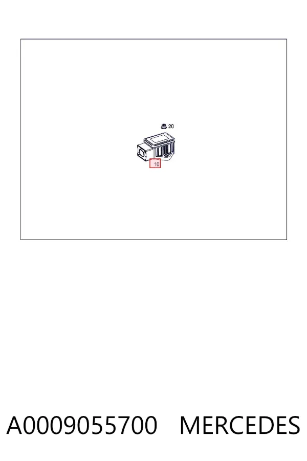 Sensor de ángulo de giro A0009055700 Mercedes