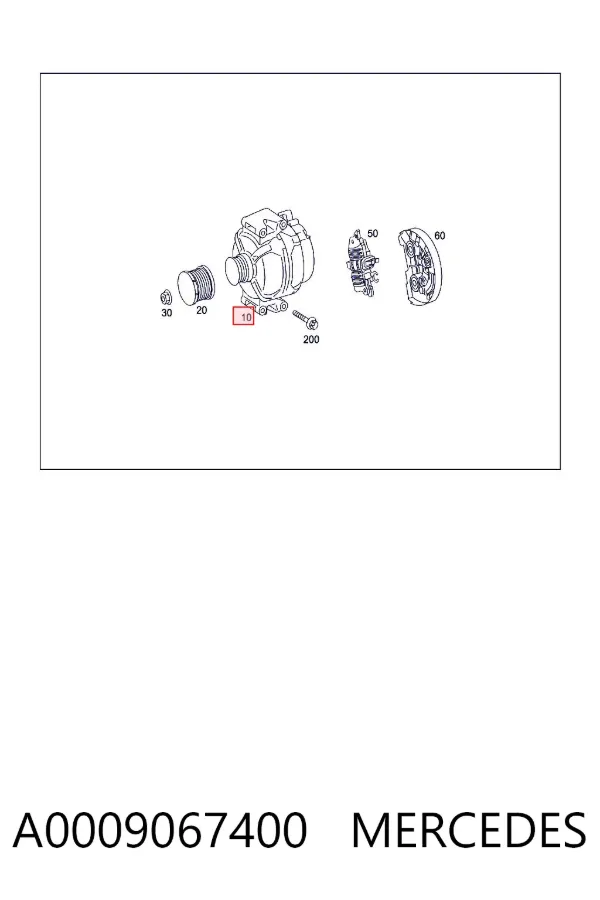 Alternador A0009067400 Mercedes