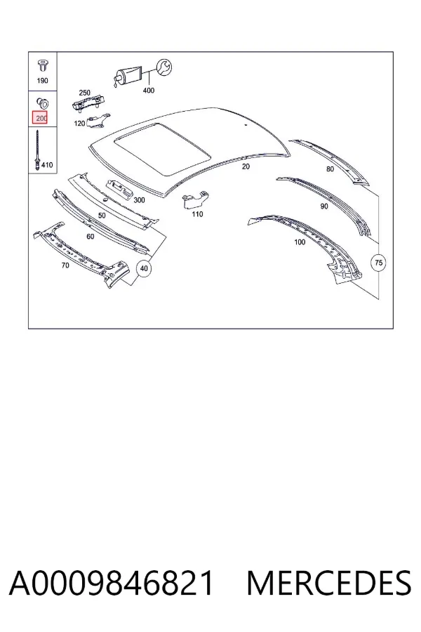  A0009846821 Mercedes